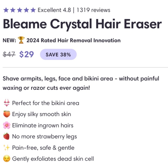 [Bleame] Crystal Hair Eraser (Used) - Picture 3 of 9